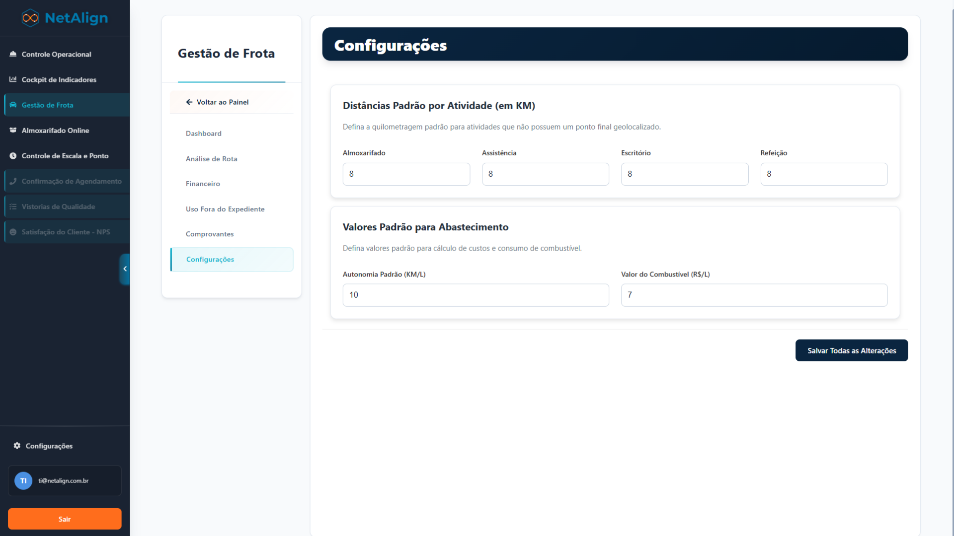 Controle de Frota - Tela 5