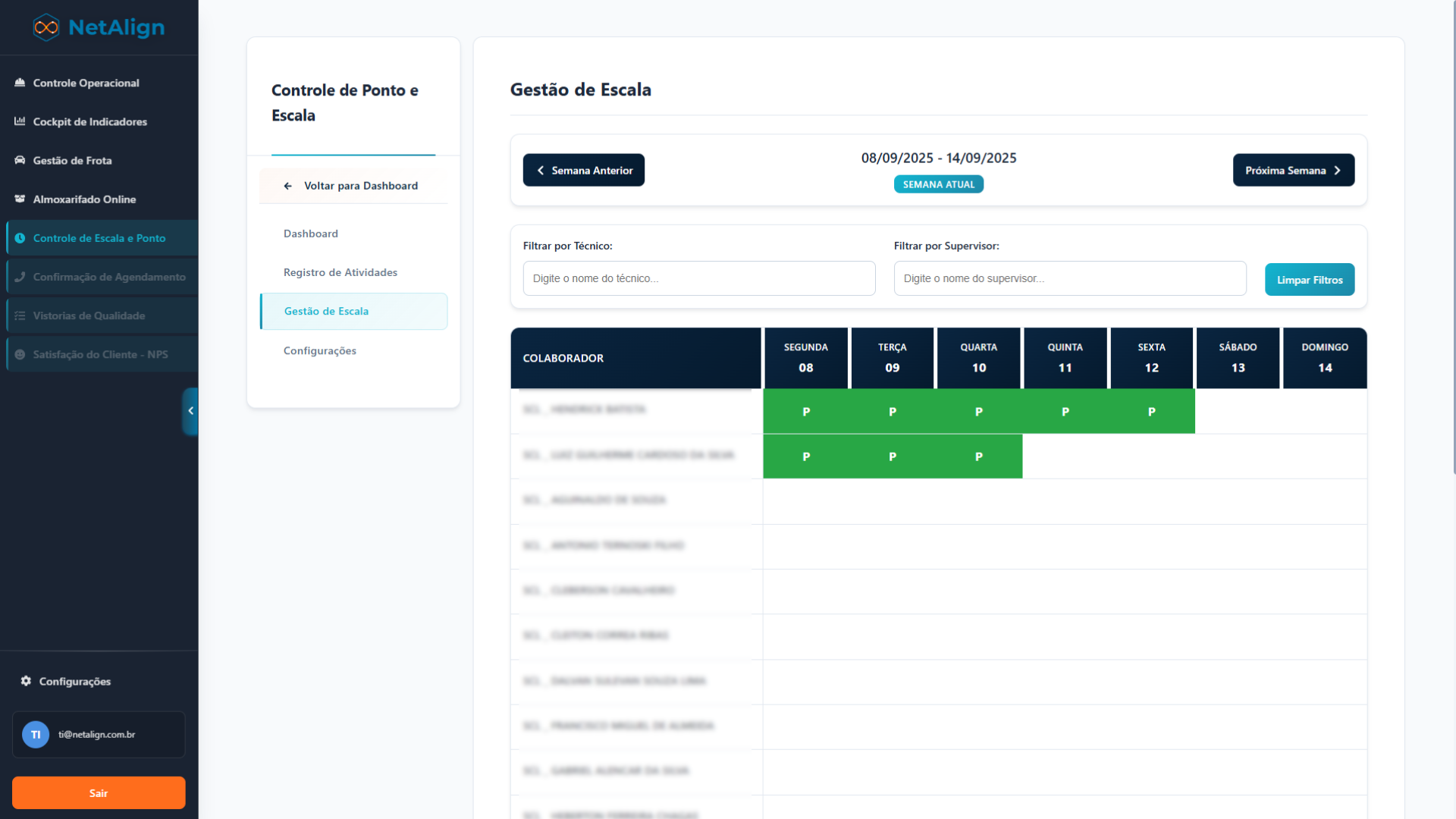 Controle de Ponto - Tela 3